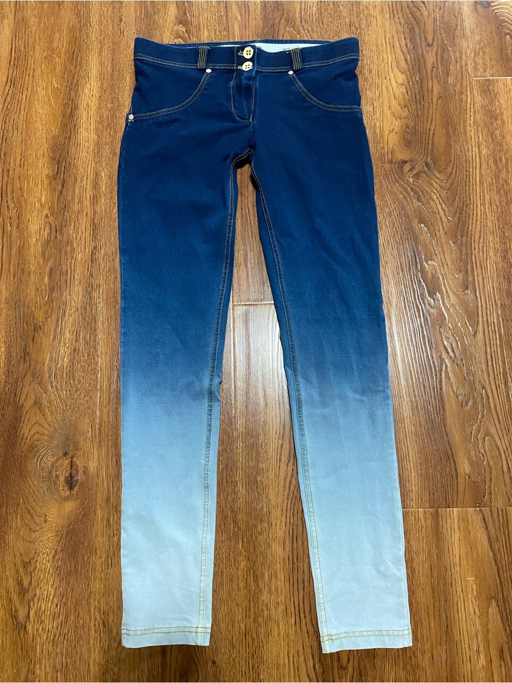 Freddy Ombre Navy to Light Blue Skinny Pants size small